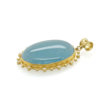Large Aquamarine "Looking Glass" Pendant