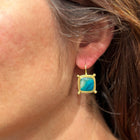 gem silica landscape earrings