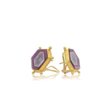 sapphire crystal earrings