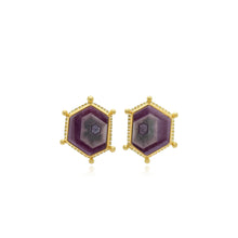 Sapphire crystal earrings