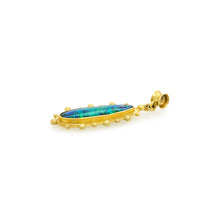 Large Oval Australian Black Opal Pendant