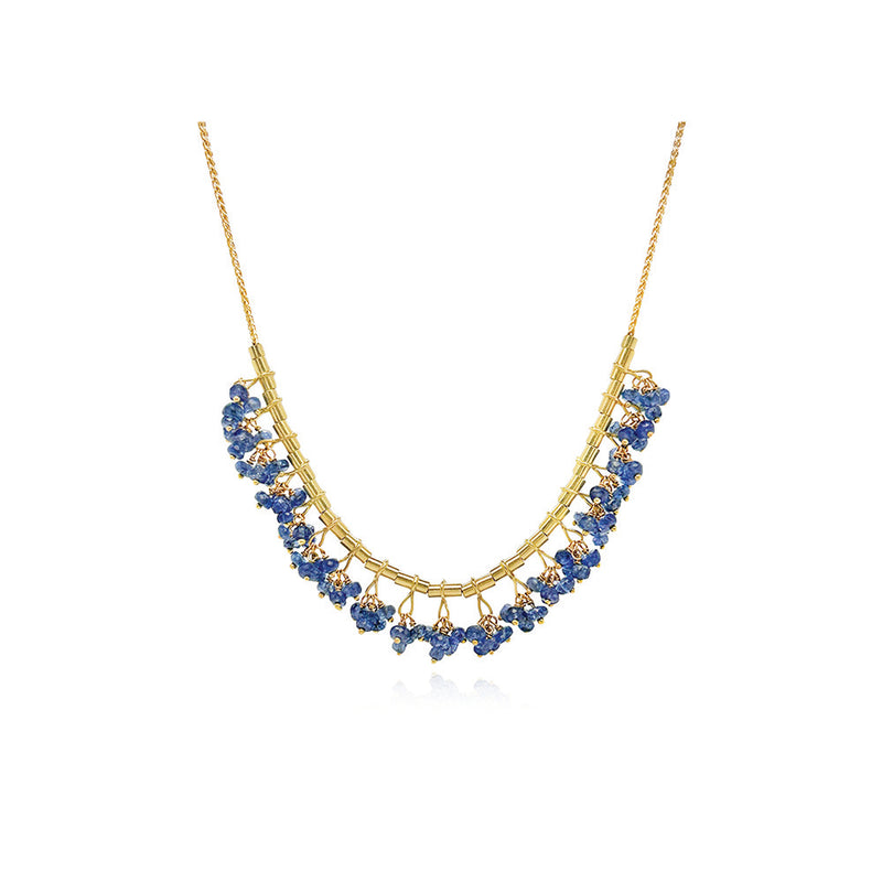 Demi-Jewel Songea Necklace with Blue Sapphires
