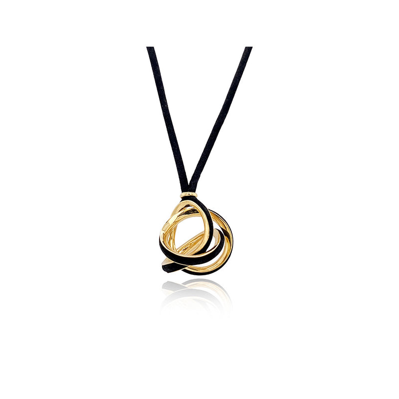 "Cosmos" Anti-Clastic Raised Pendant in 18K