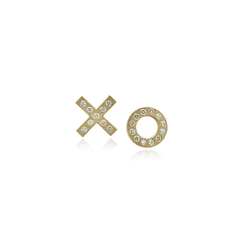 "X & 0" 18K Earrings