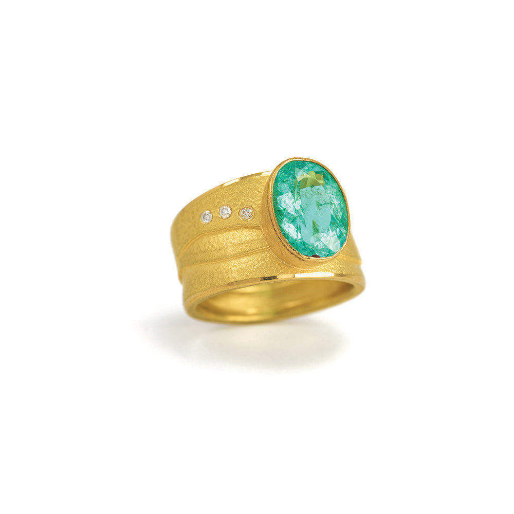 Paraiba tourmaline ring (Mozambique)