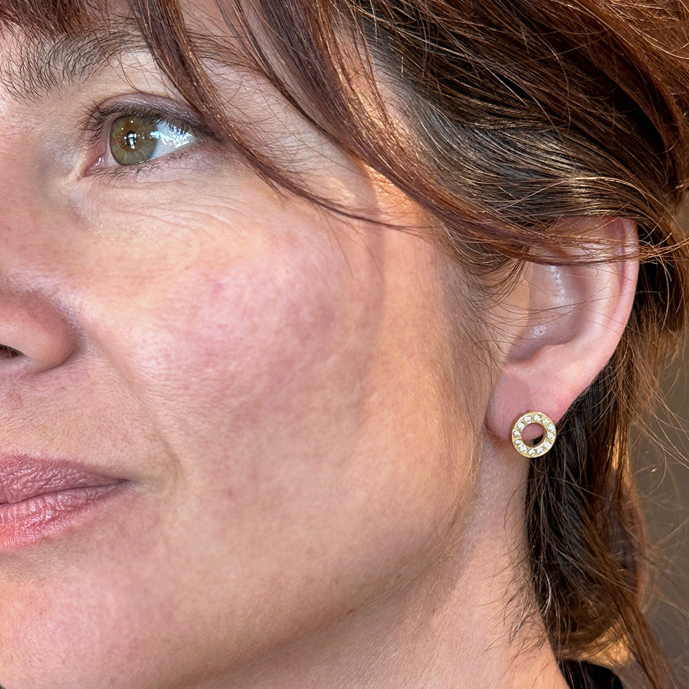 "X &amp; 0" 18K Earrings
