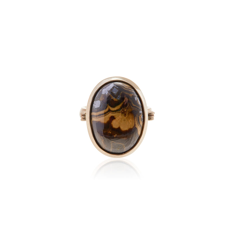 Large Oval Schlemenblende Ring
