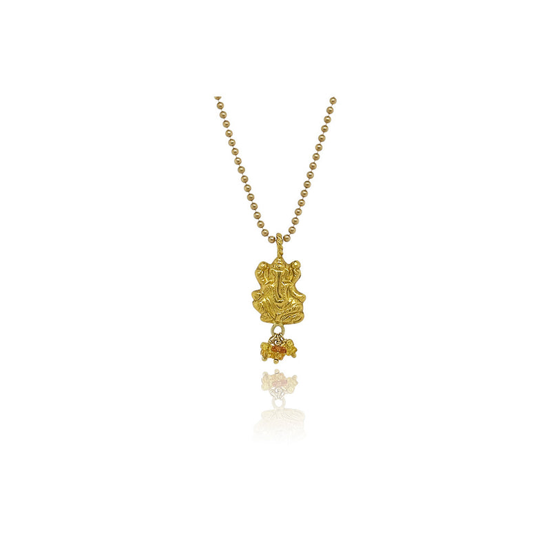 Golden Ganesh Necklace