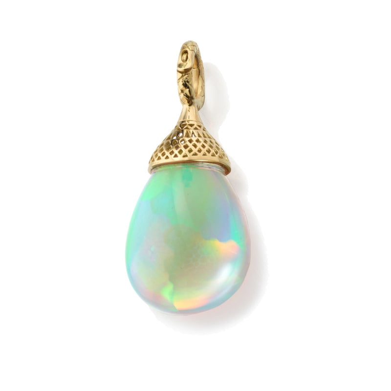 Ethiopian Opal Drop Pendant