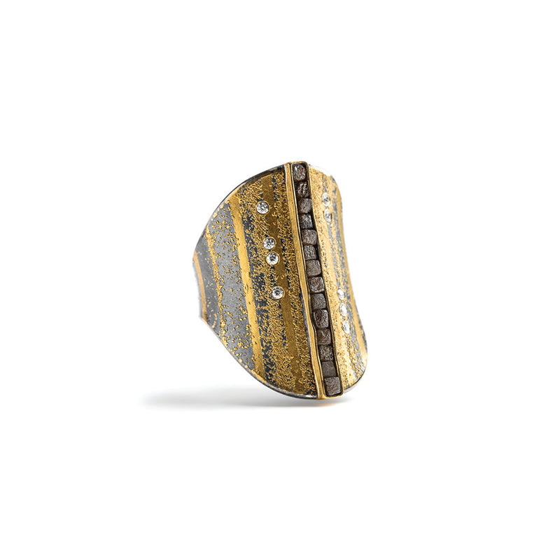 Natural Diamond Cube Ring