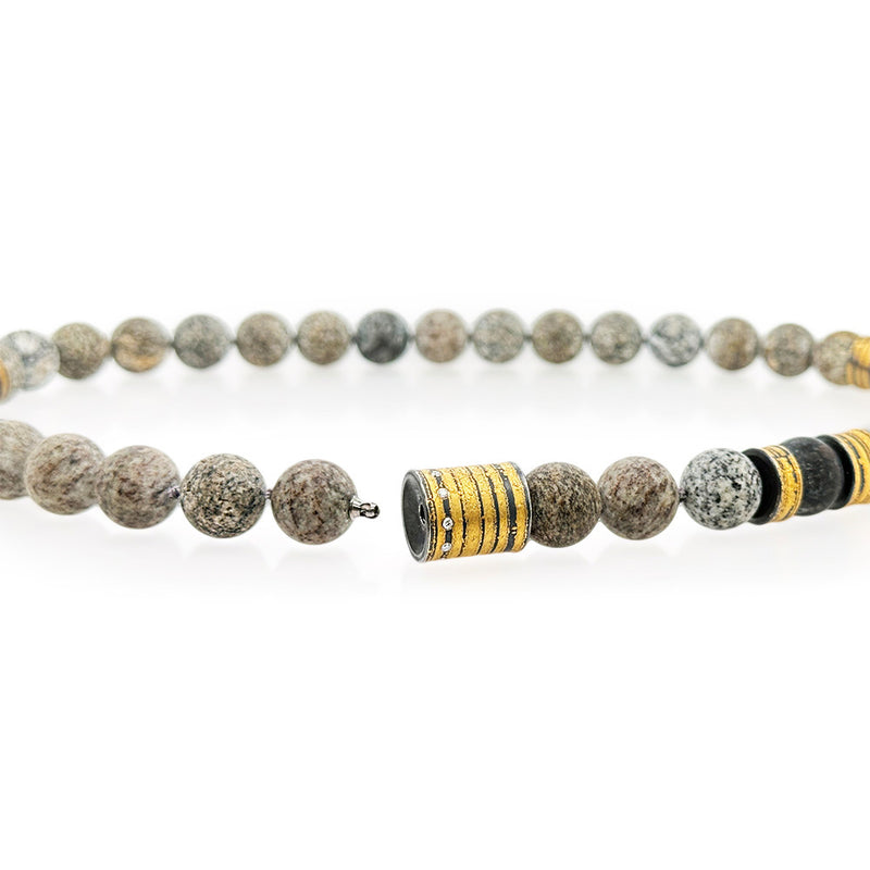 "Via Mala" Granite Necklace with Vario Clasp Connector